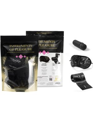 Coffret Plaisir - Masque, liens sensuels, stimulateur, dosette