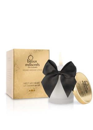 Bougie de massage embrassable - Caramel doux