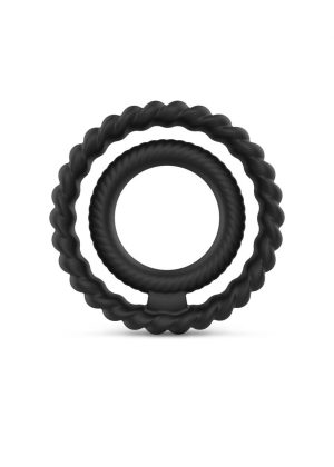 Cockring Dual ring Dorcel - Noir