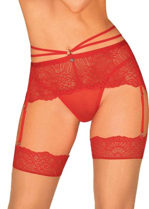 Loventy Porte-jarretelles - Rouge