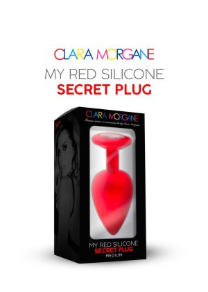 My red silicone secret plug medium