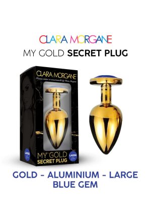 My Gold Secret Plug - Bleu