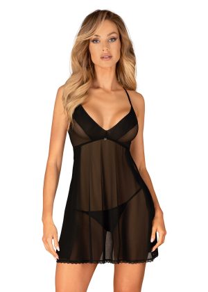 Latinesa babydoll et String - Noire