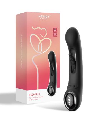 Tempo vibromasseur G-spot avec capteurs de pression et application Noir