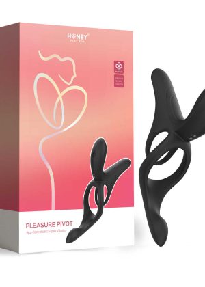 PLEASURE PIVOT Vibromasseur pour couples contrôlé par application - Noir