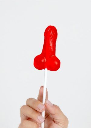 SUCETTE PÉNIS FRAISE