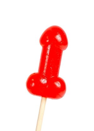 Sucette candy pénis à la cerise avec effet de la chaleur épicé