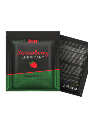 Echantillon Fraise lubricant - Lubrifiant base eau 2ml
