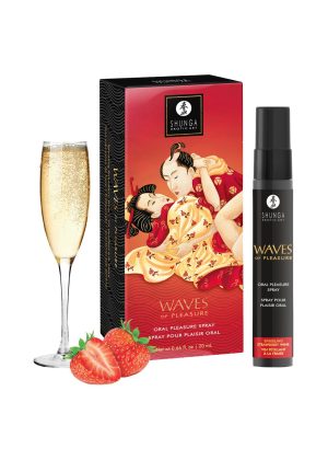 Waves of pleasure - Spray pour plaisir oral - Vin pétillant à la fraise