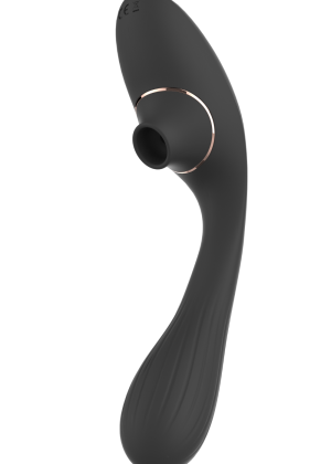 Stimulateur Clitoridien Vibromasseur Point G 2-en-1 DINA Noir