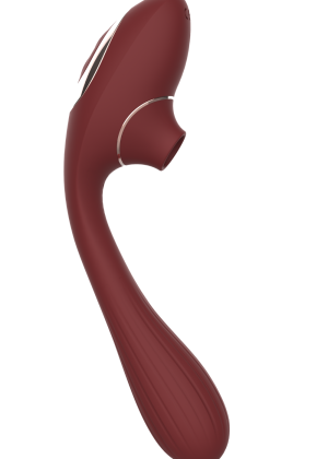 Stimulateur Clitoridien Vibromasseur Point G 2-en-1 DINA Bordeaux