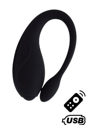 TANDEM Noir, stimulateur pour couple USB avec télécommande en silicone médical