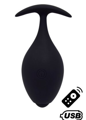 BABA, Plug vibrant anal noir USB, avec télécommande