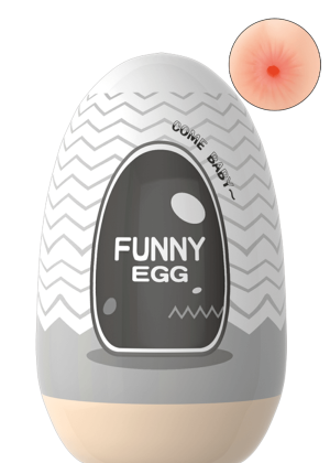 Gaine Masturbatrice Réutilisable FUNNY EGG – Design Réaliste Anus