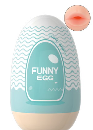 Gaine Masturbatrice Réutilisable FUNNY EGG – Design Réaliste Bouche