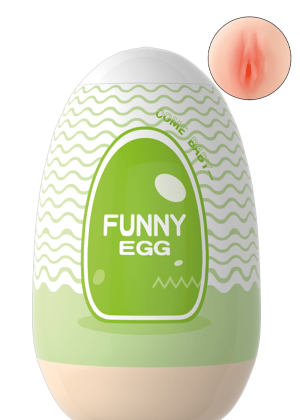 Gaine Masturbatrice Réutilisable FUNNY EGG – Design Réaliste Vagin lèvres fines