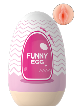 Gaine Masturbatrice Réutilisable FUNNY EGG – Design Réaliste Vagin lèvres épaisses