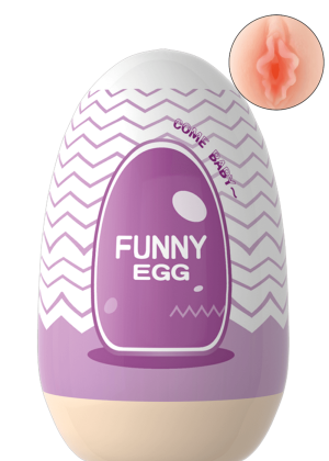 Gaine Masturbatrice Réutilisable FUNNY EGG – Design Réaliste Vagin lèvres charnus